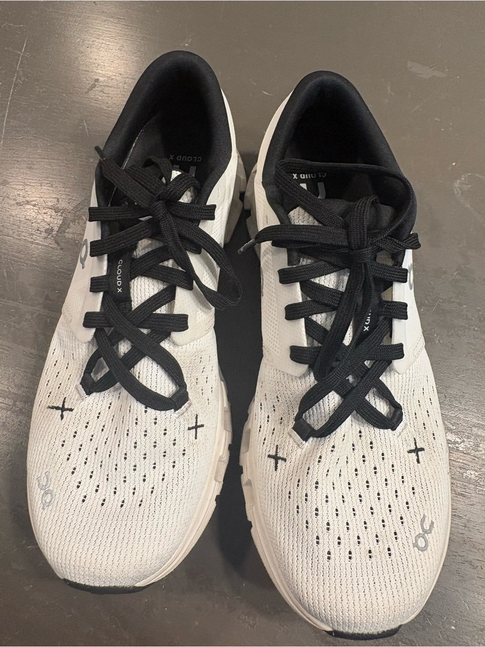On Cloud X, 4. Black and white. Size 7.